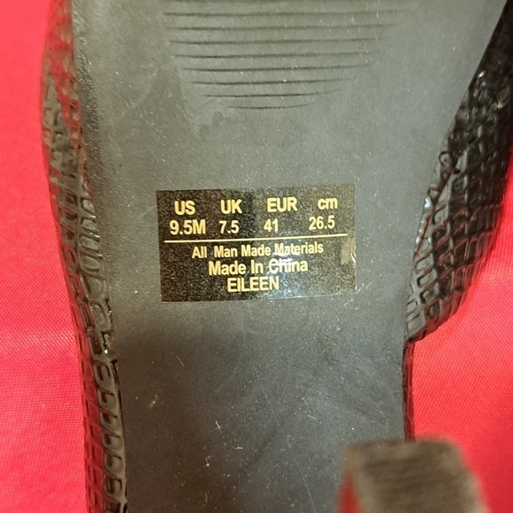 Fergalicious Black Snakeskin Print heels - Picture 6 of 7